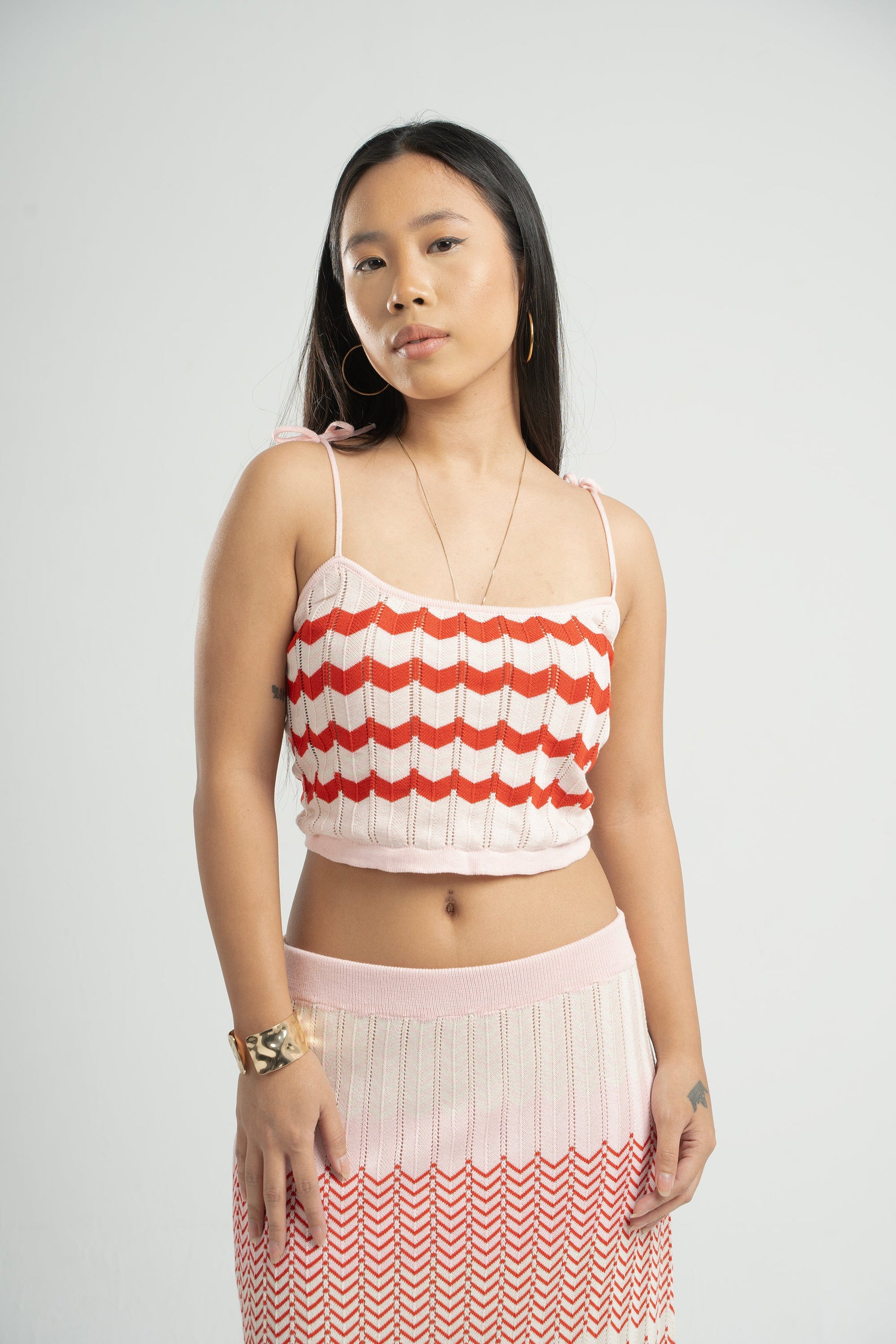 Knitted Striped Top