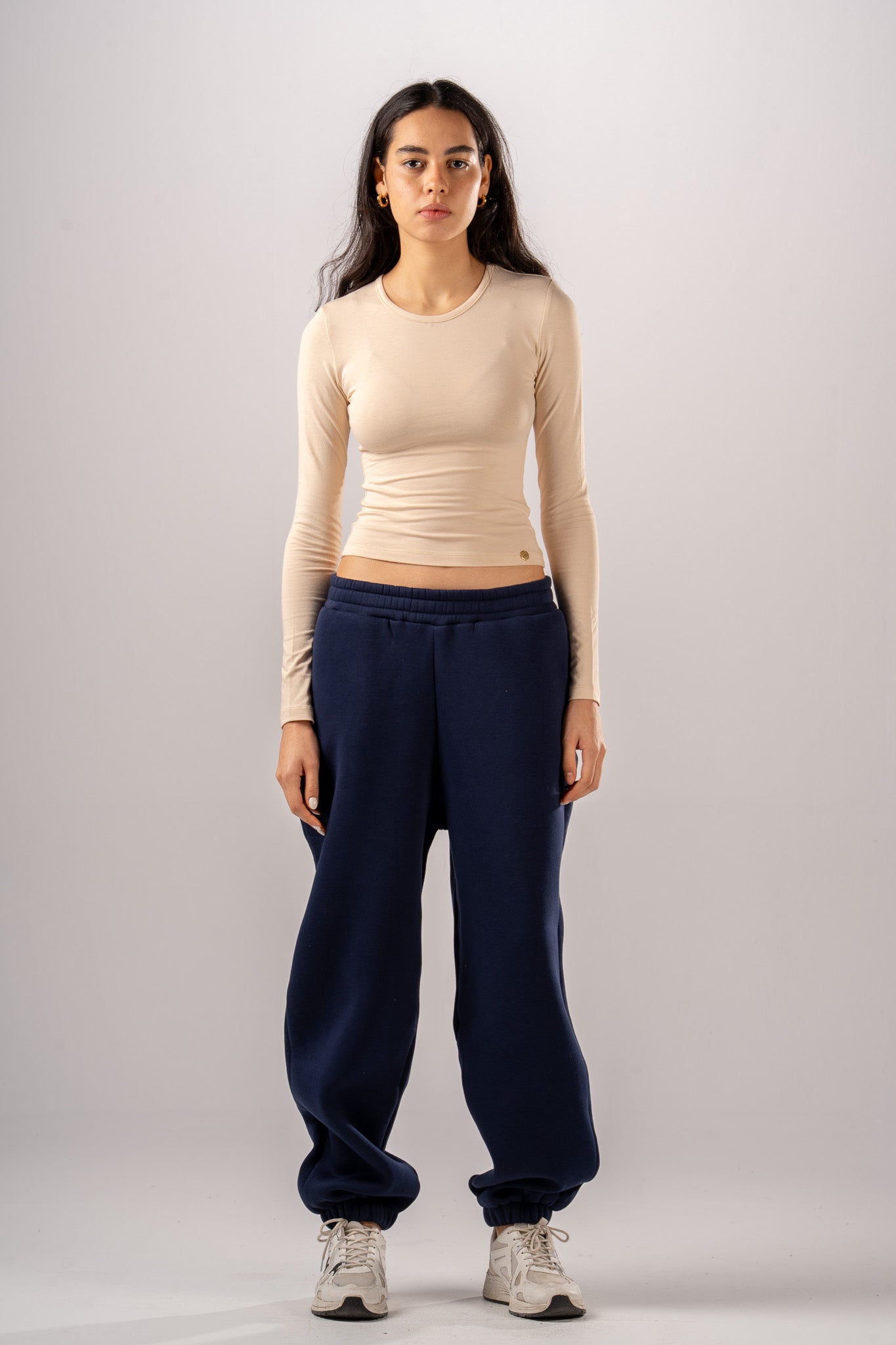 Navy Basic Jogger Trousers
