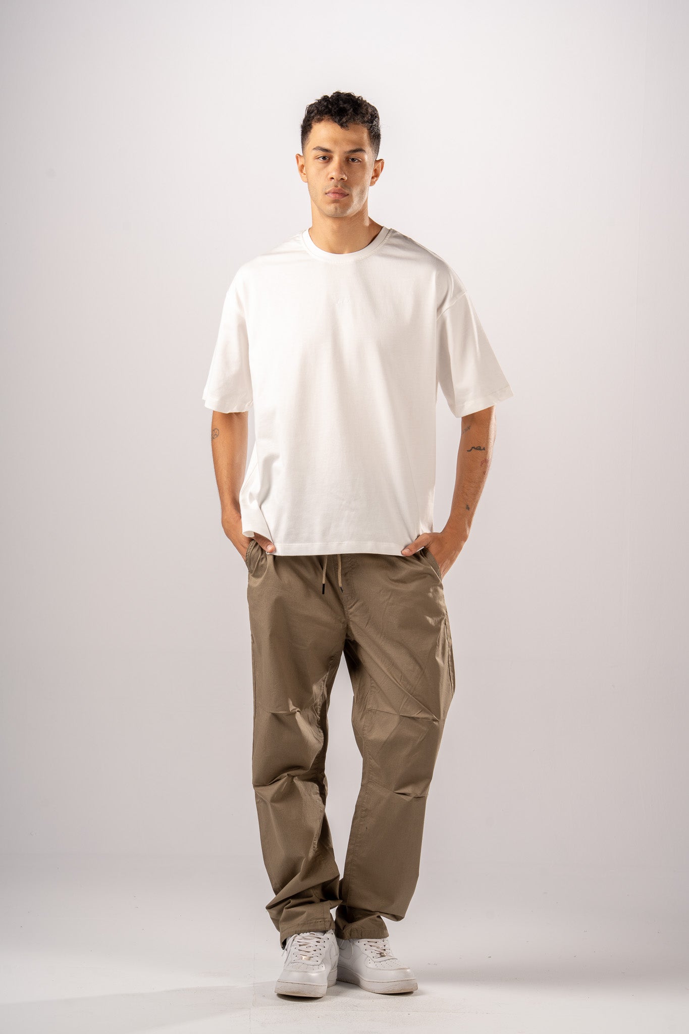 Olive Parachute Pants