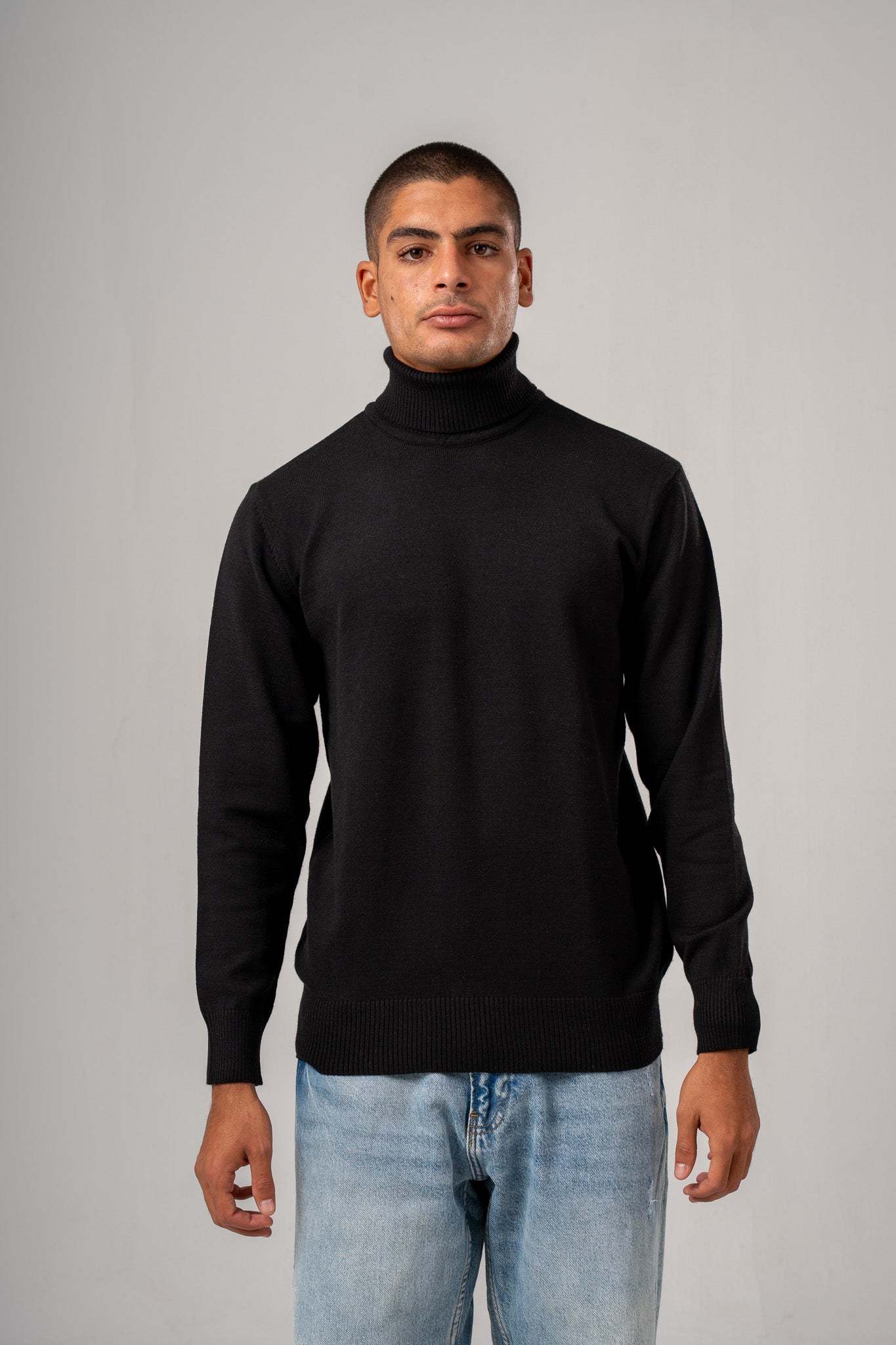 Black Turtle Neck Pullover