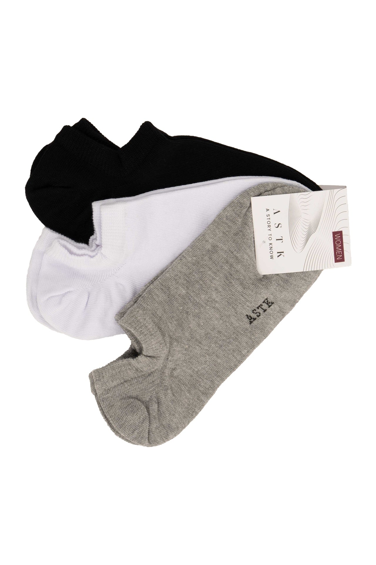 Pack of 3 ankle socks in Medium weight