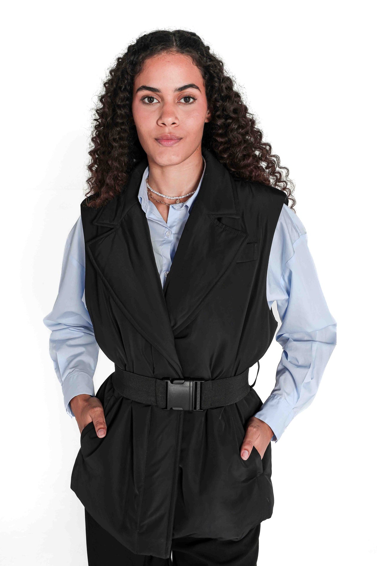 Relaxed padded vest