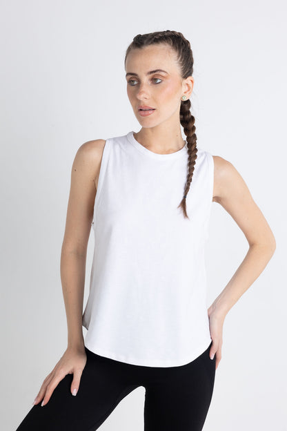 Slub racer top