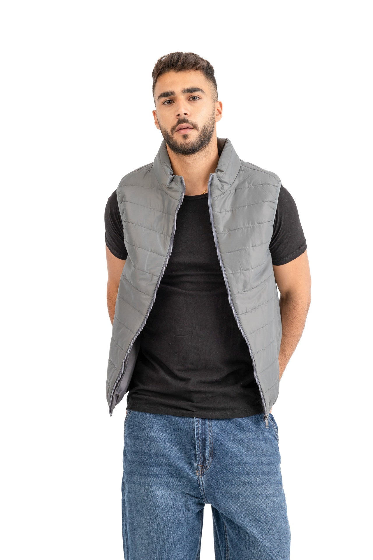 Waterproof vest with 2 hidden pockets