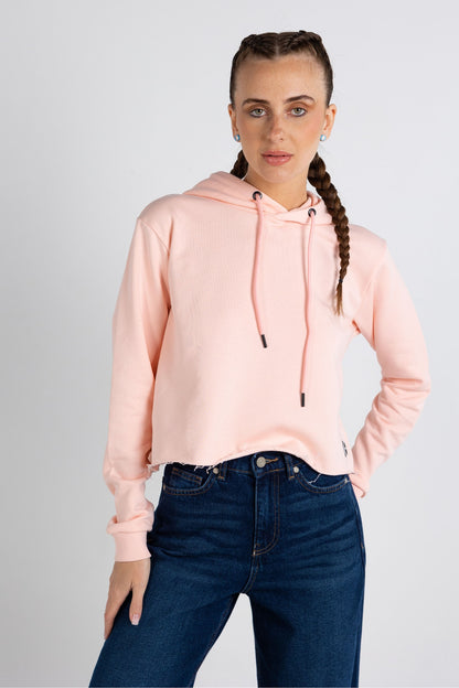 Regular fit cropped hoodie