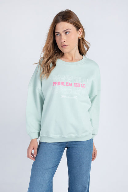 Sweatshirt with printed