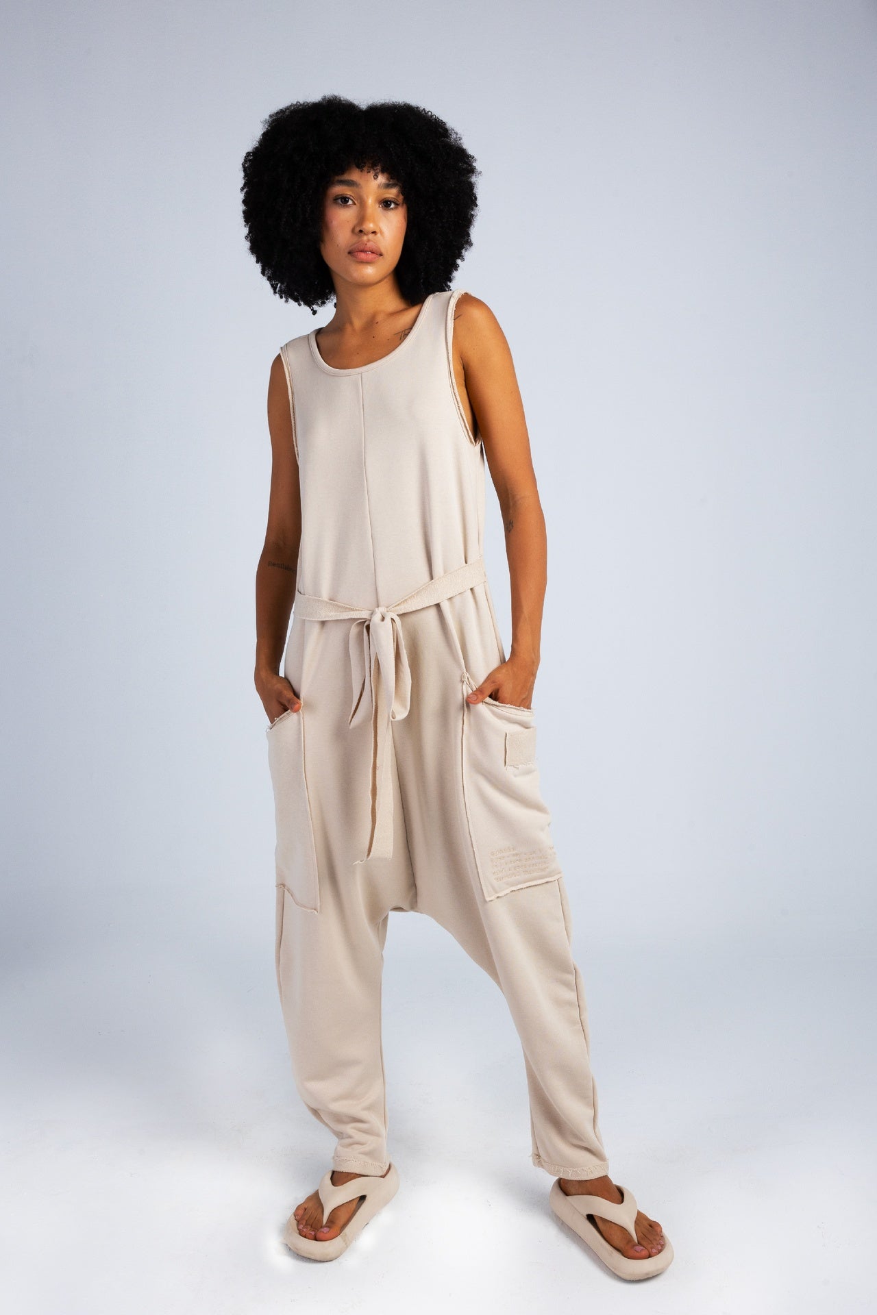 Jumpsuit with embroidery