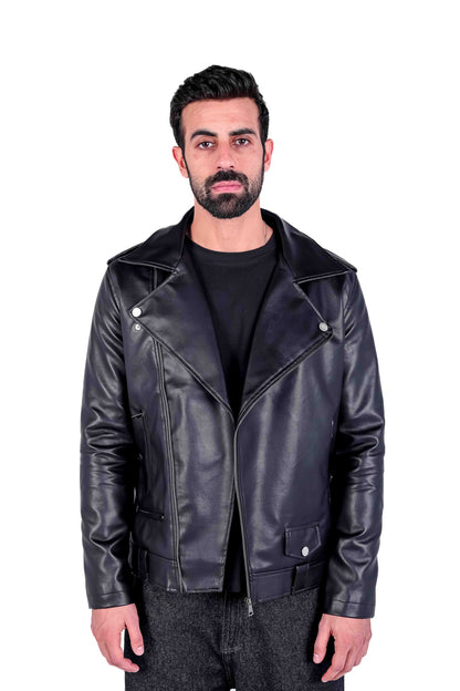 PU biker jacket