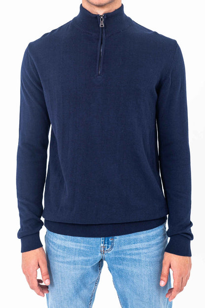Men thin sweater with zipper basic