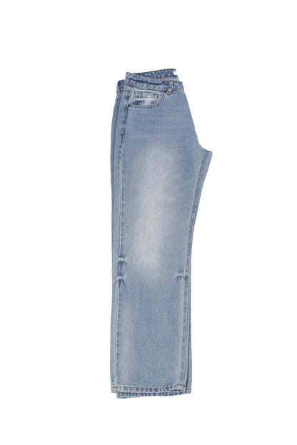 Straight jeans- mid rise waist