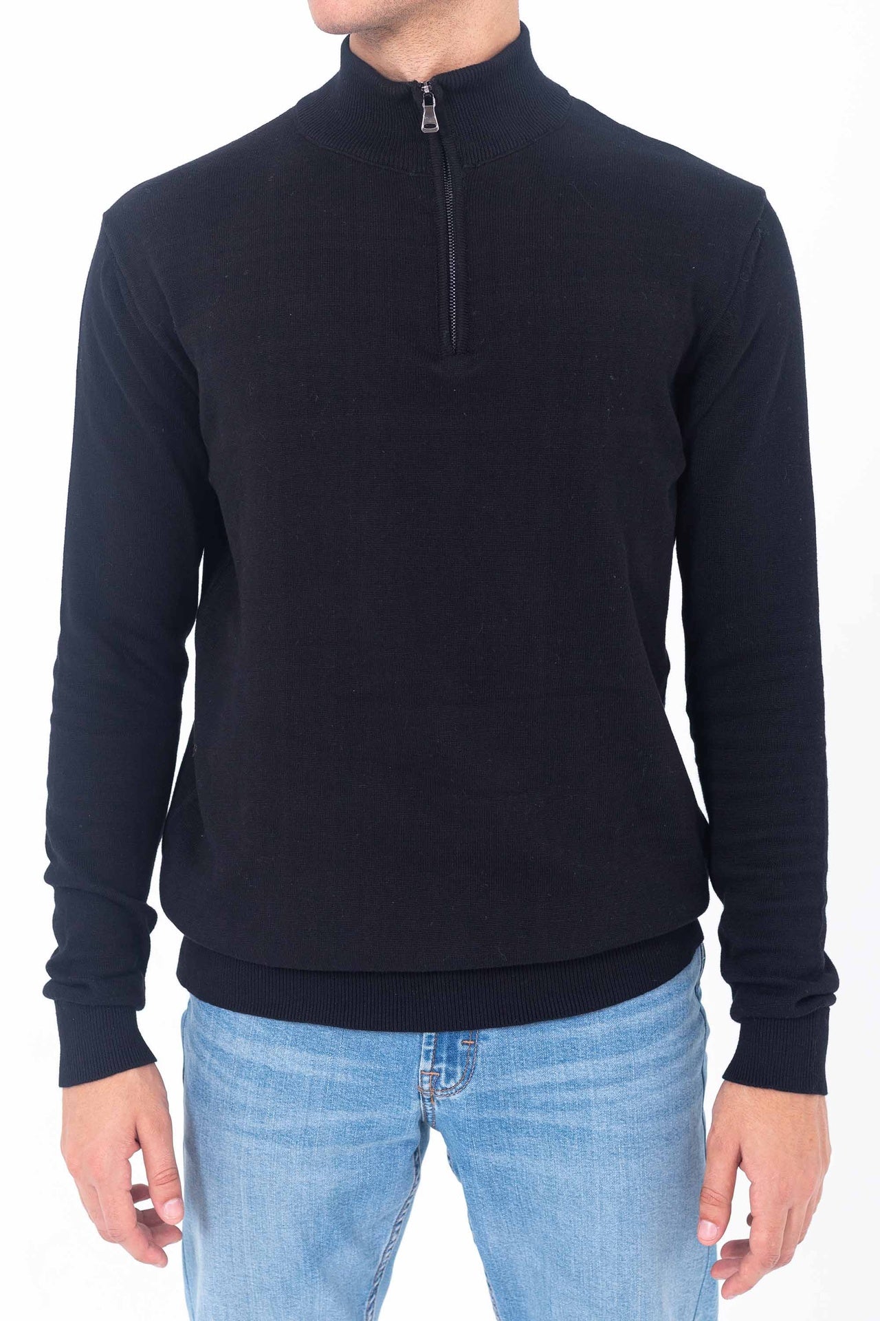 Men thin sweater with zipper basic