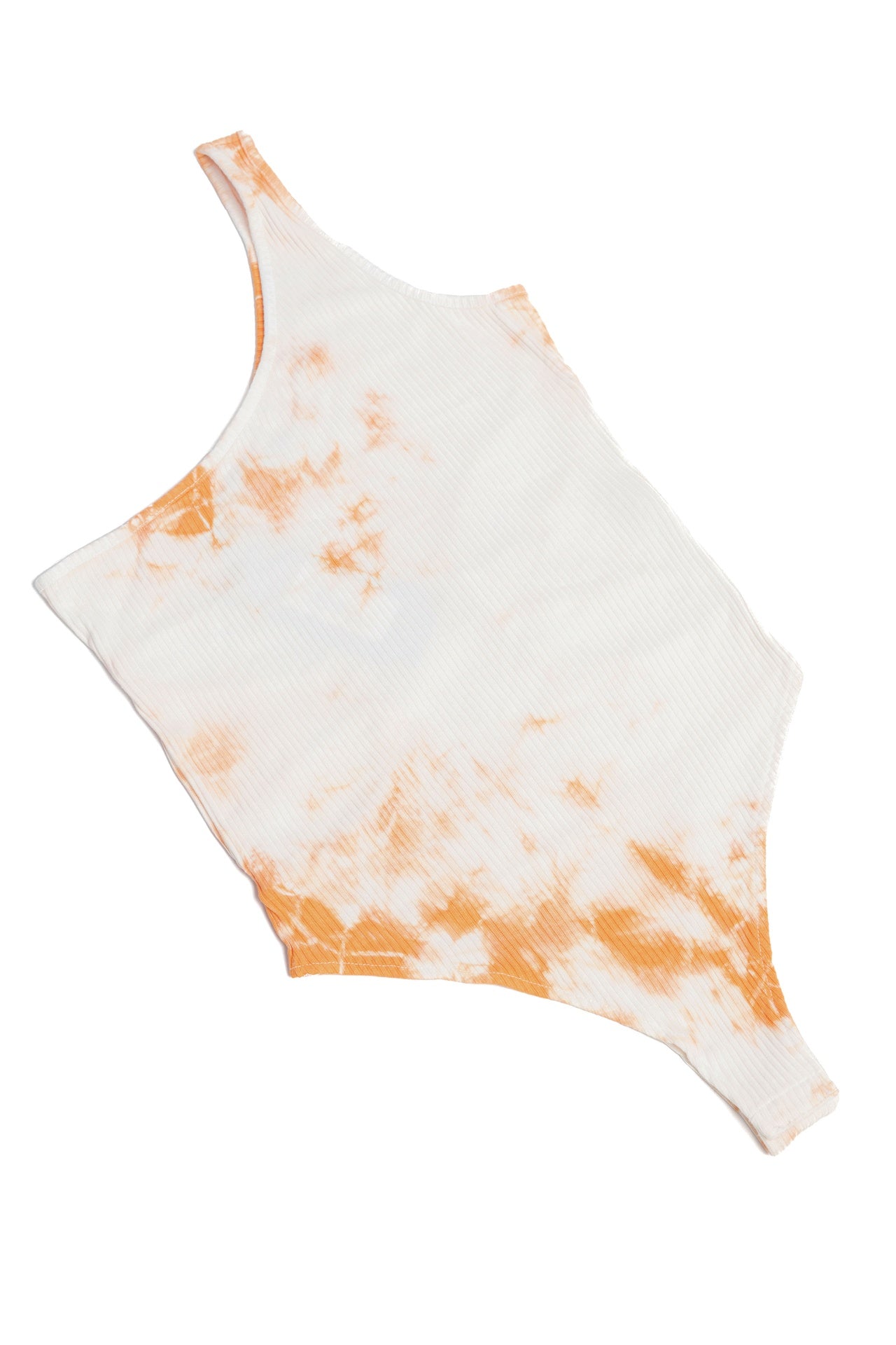 Bodysuit tie die open from the side