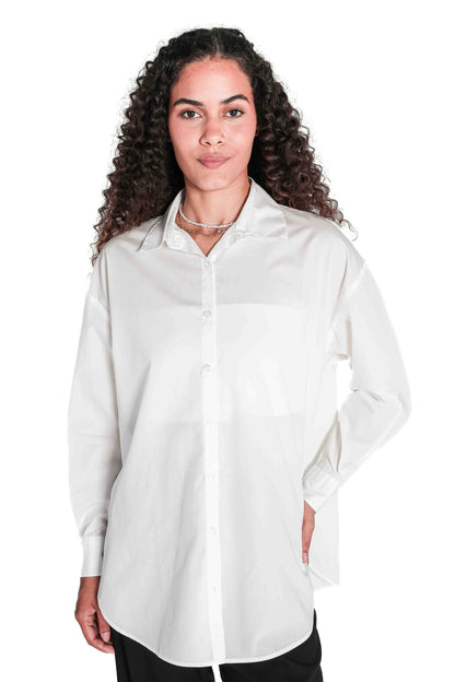 Poplin oversize shirt