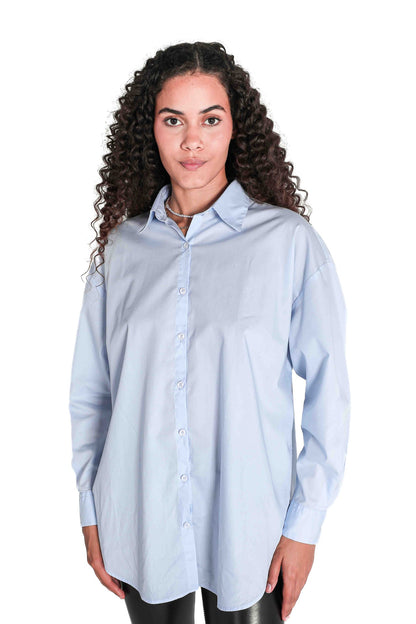 Poplin oversize shirt