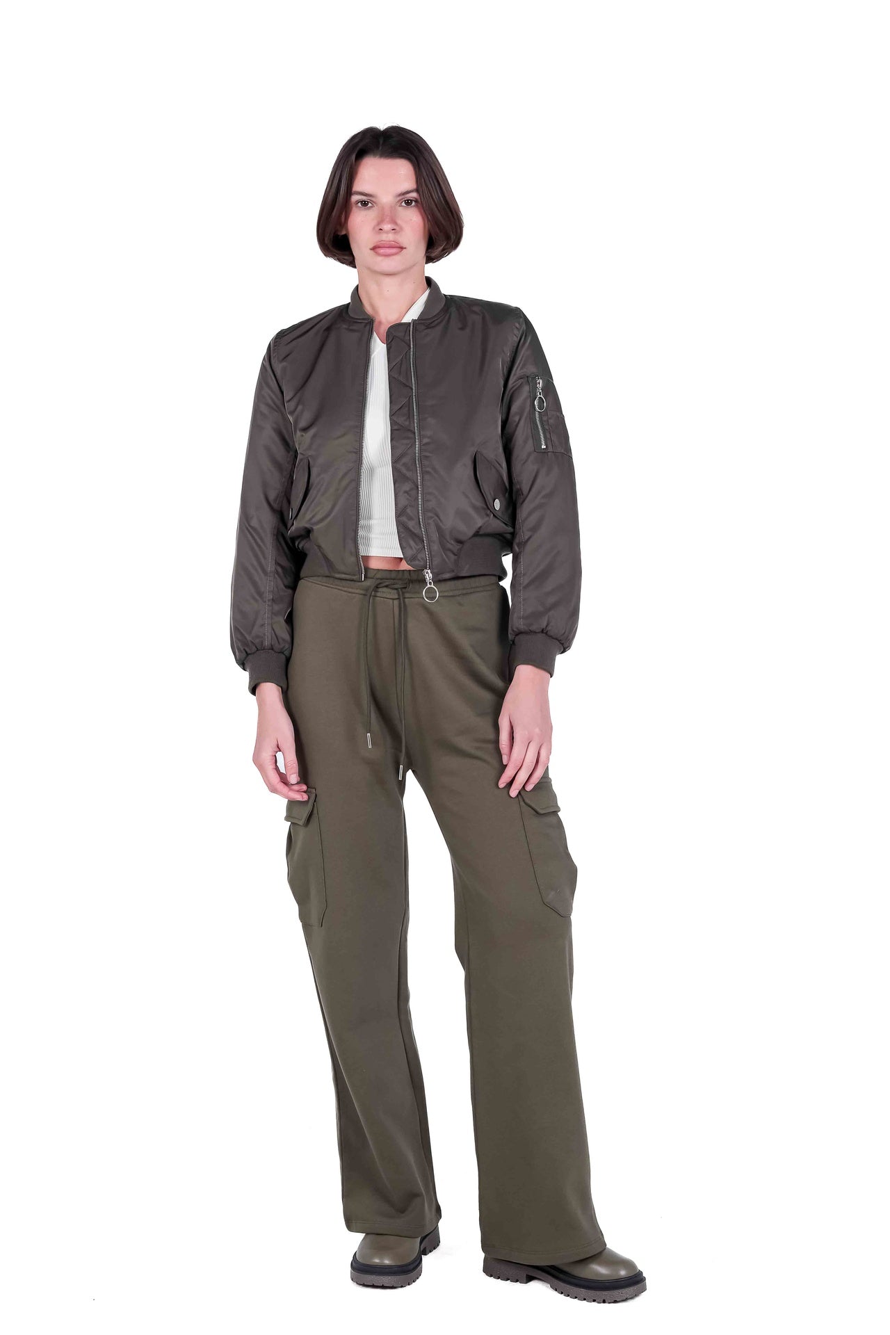 Melton cargo pants