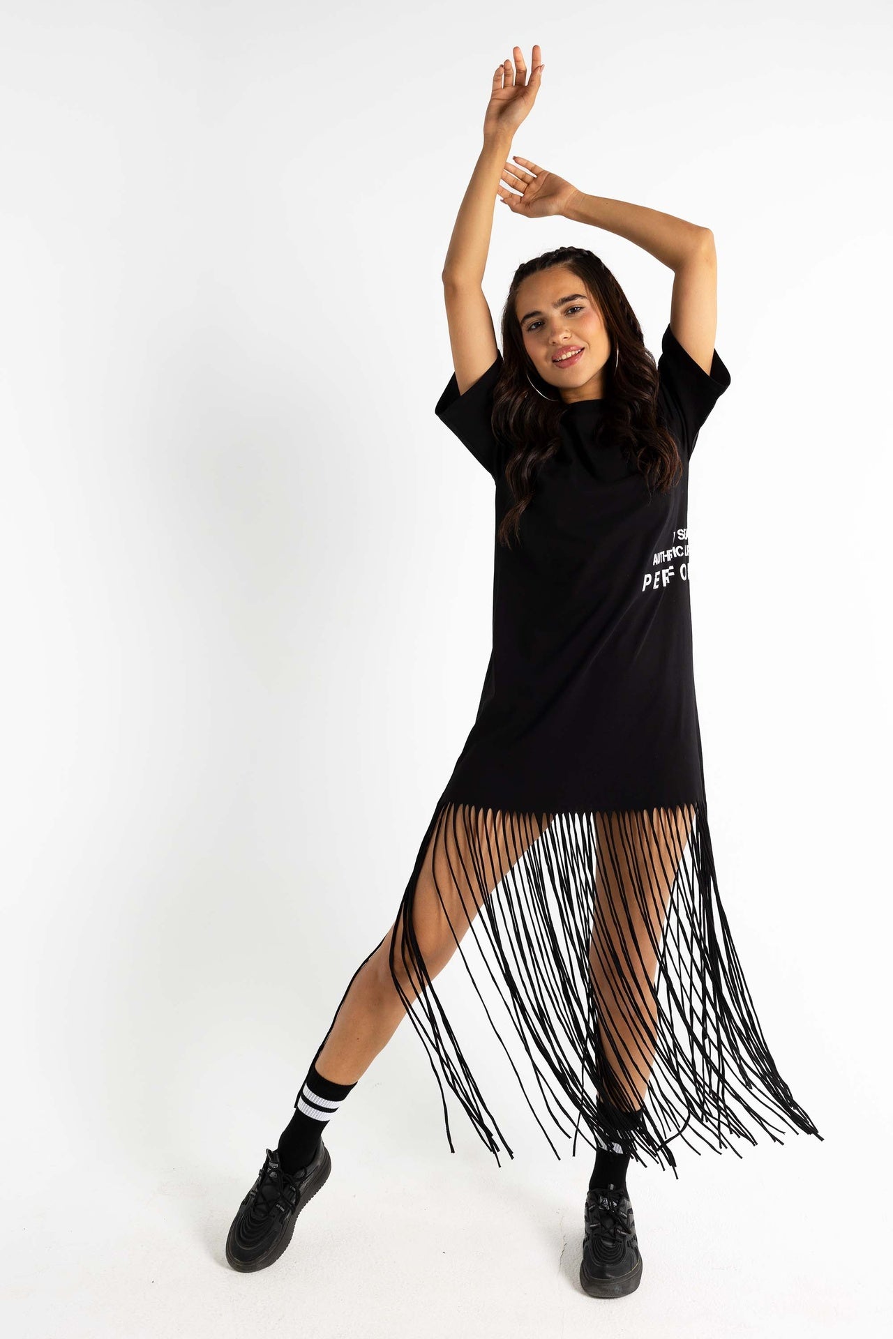 Long HS fringe t-shirt