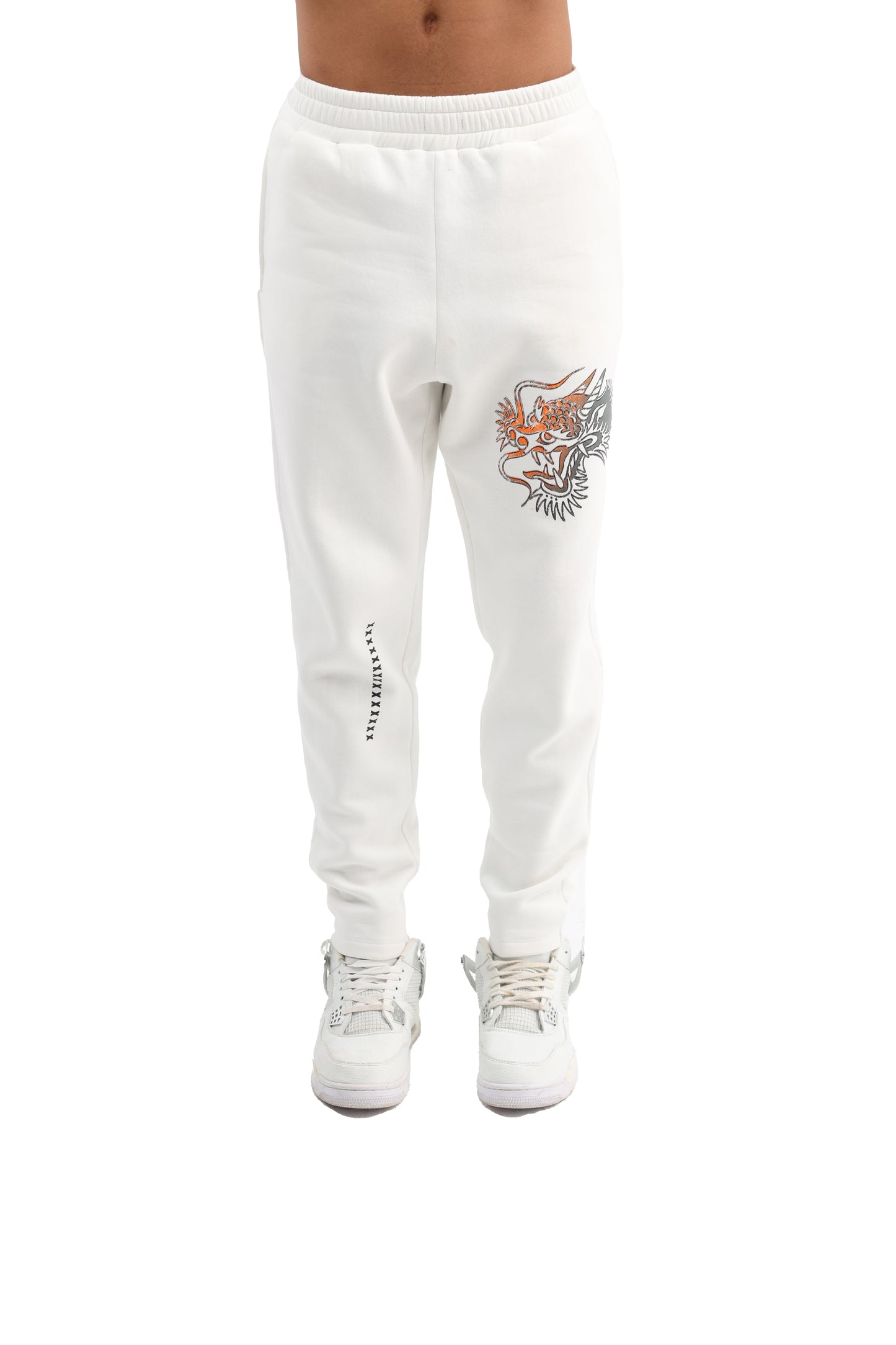 Wide relaxed printed jogger