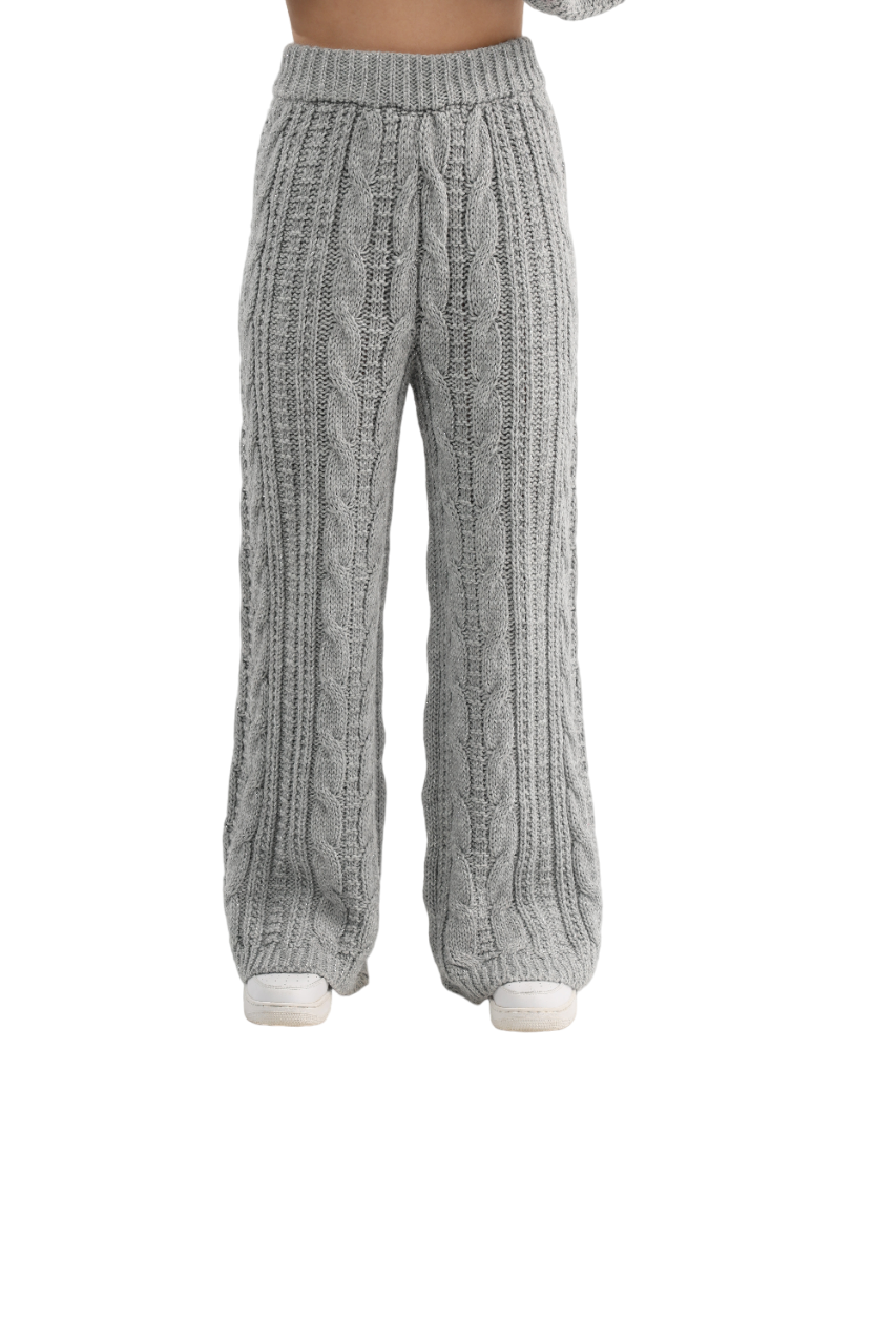 Cable Flared Pants