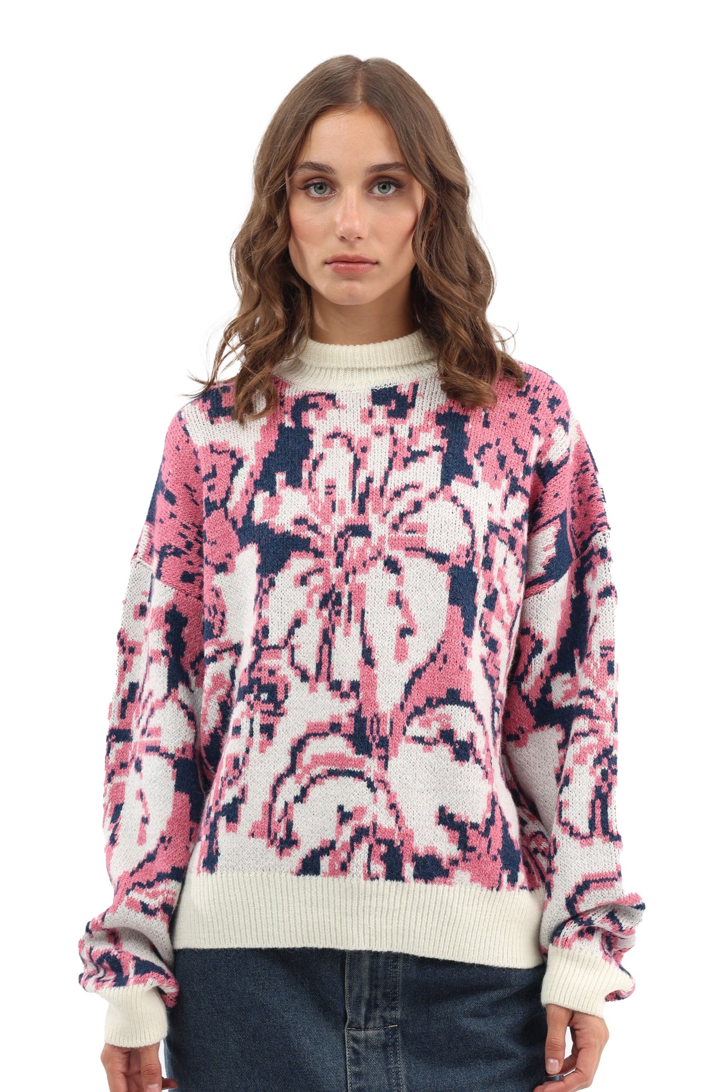 Basic printed pullover