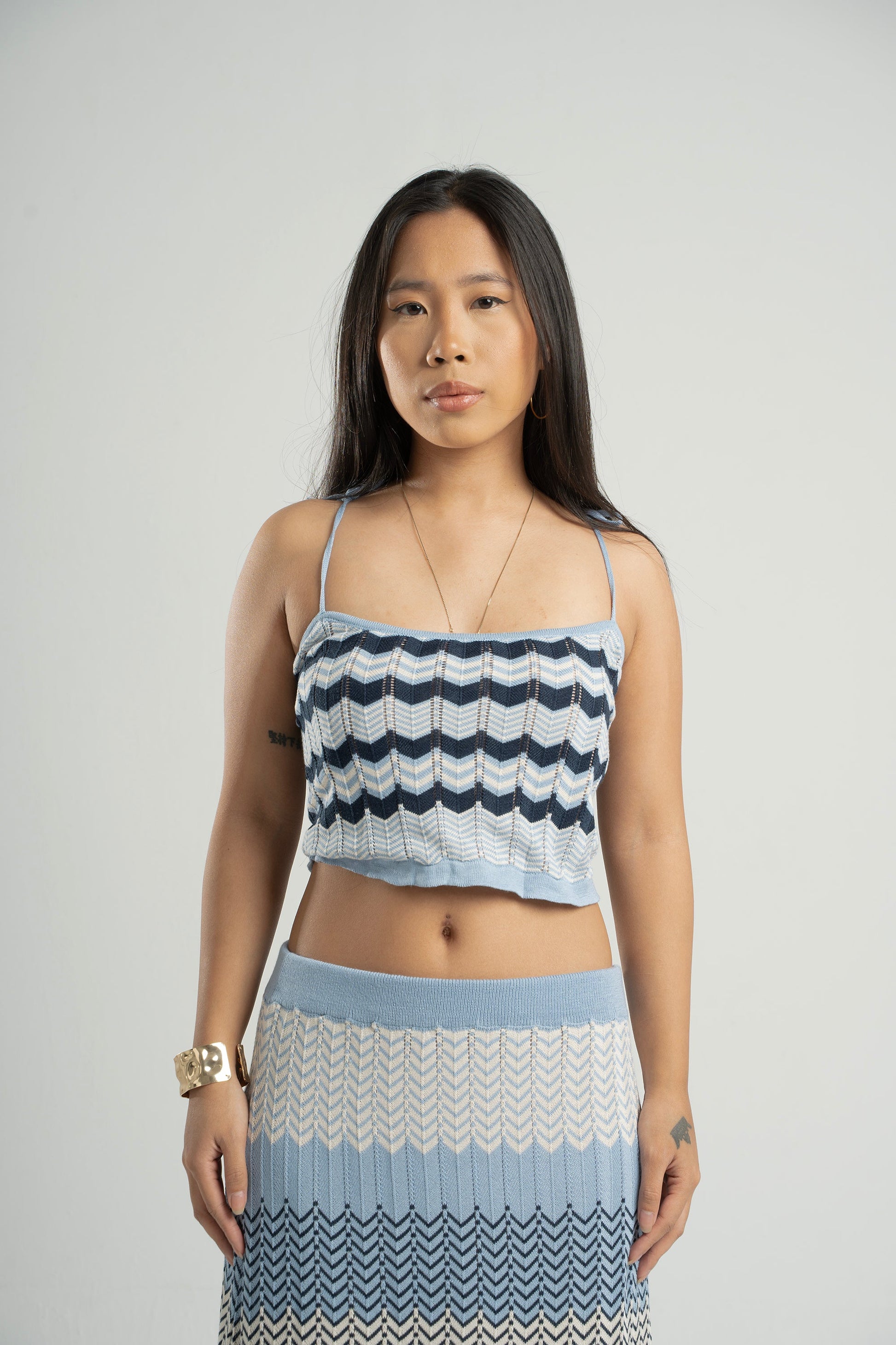 Knitted Striped Top