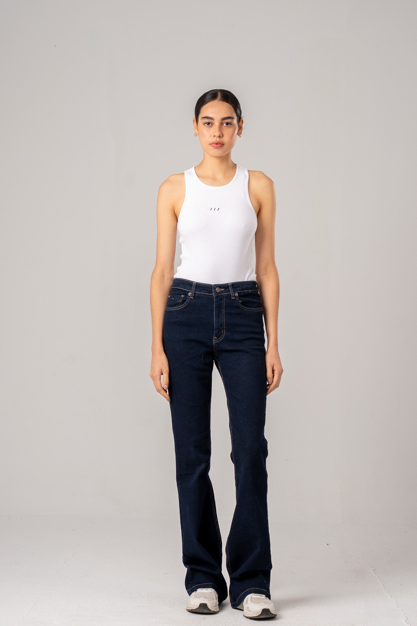 Rinse Wash Flared Jeans