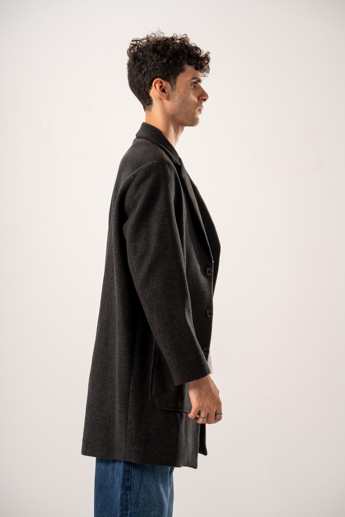 Basic Wool Blend Coat