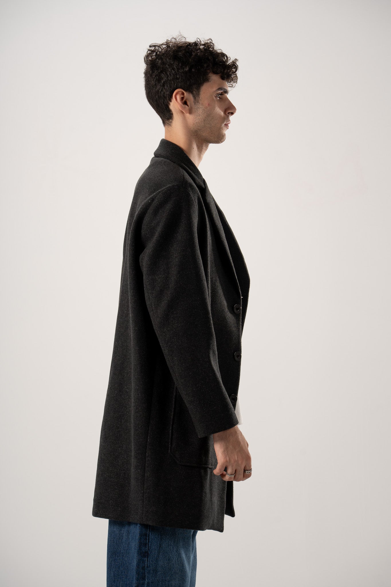 Basic Wool Blend Coat