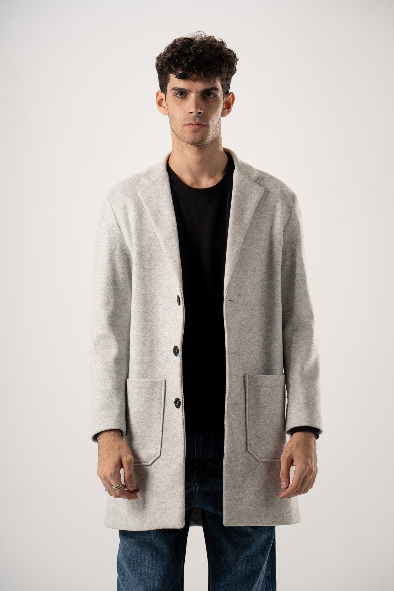 Basic Wool Blend Coat