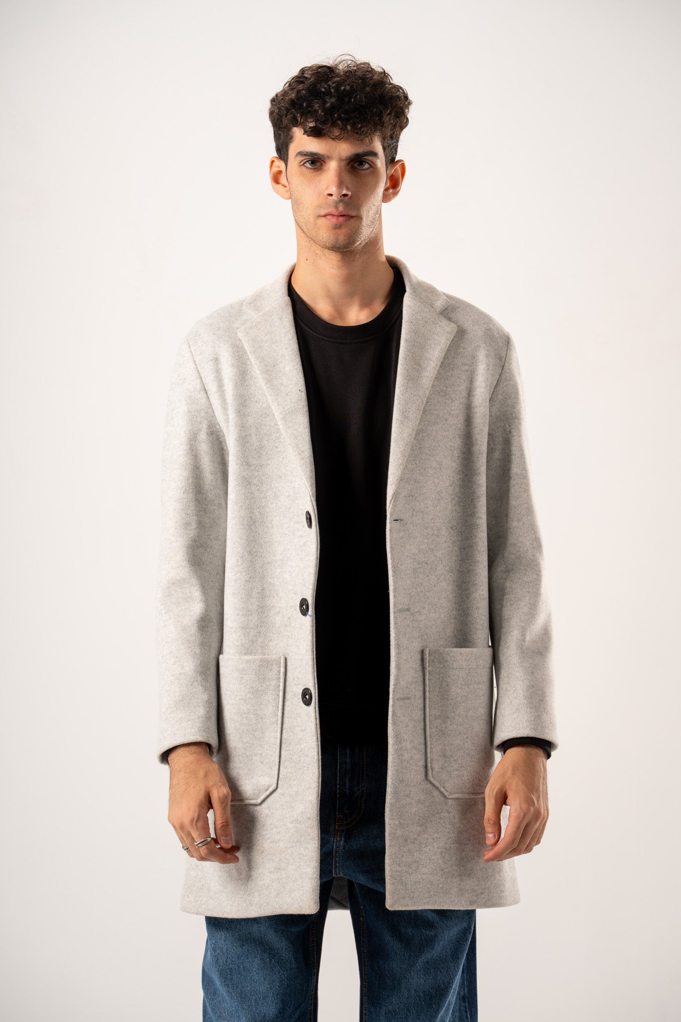 Basic Wool Blend Coat