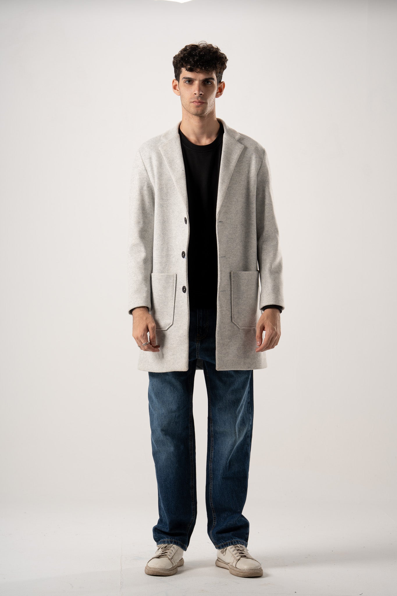 Basic Wool Blend Coat