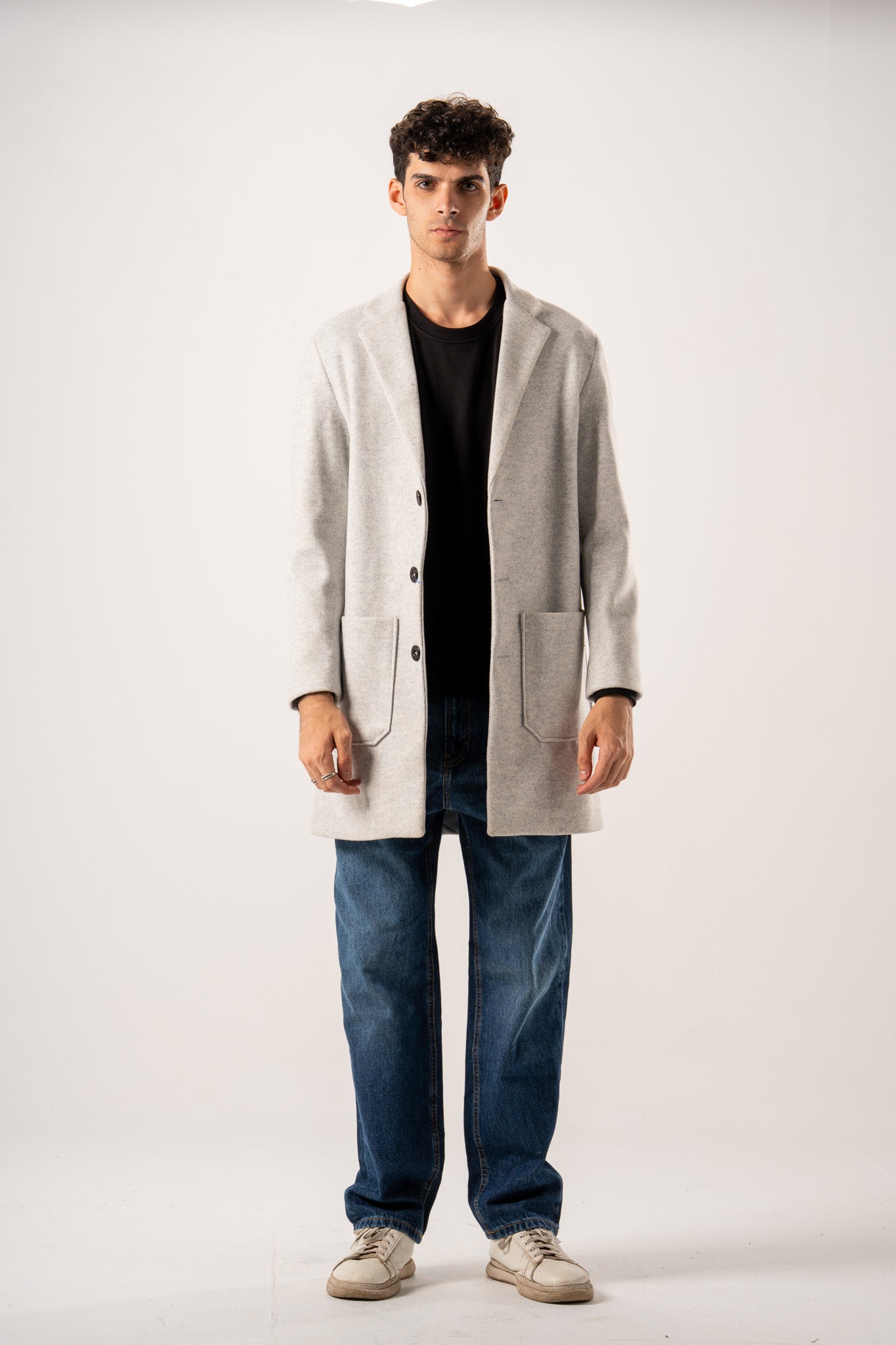 Basic Wool Blend Coat