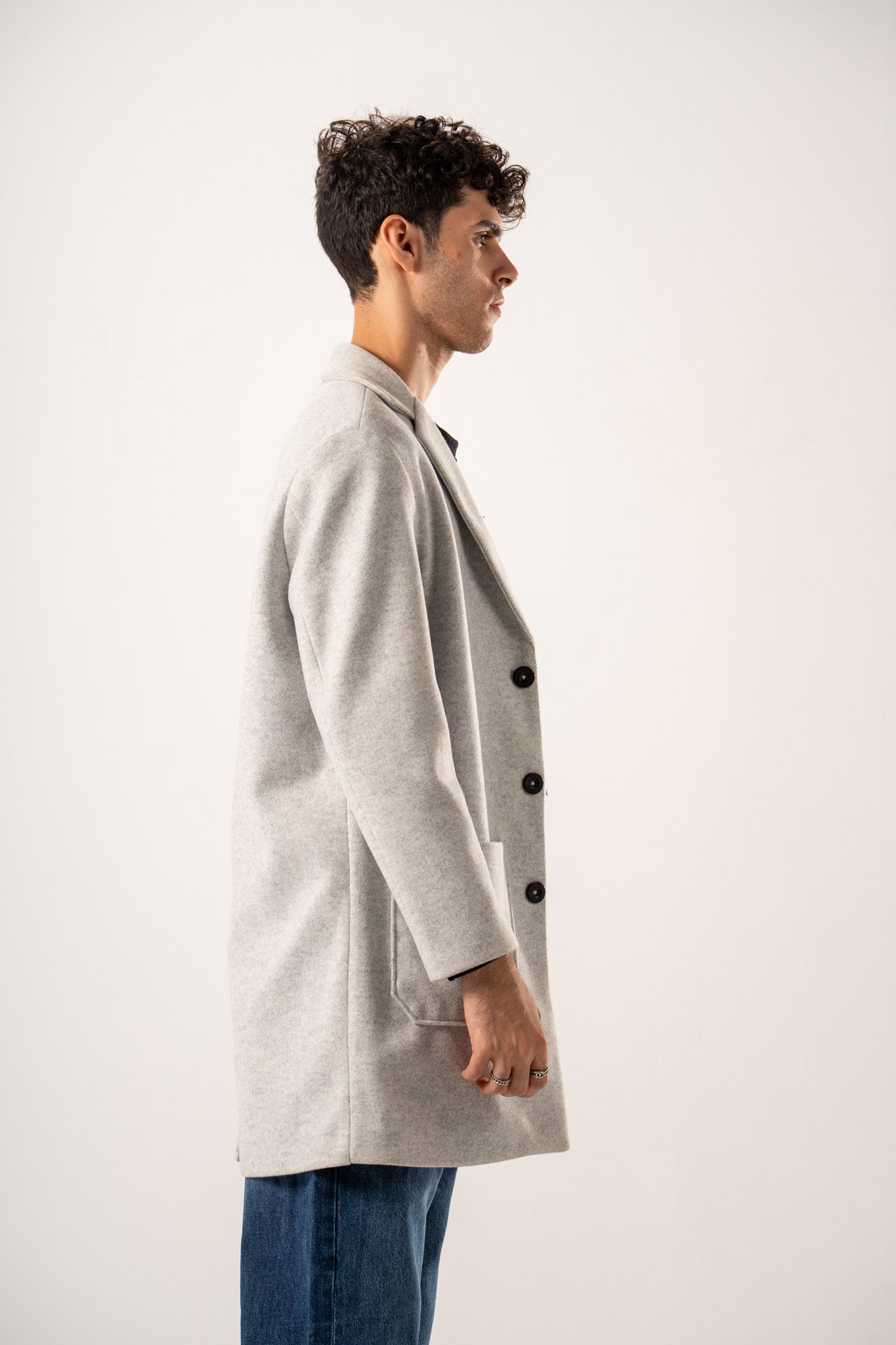 Basic Wool Blend Coat