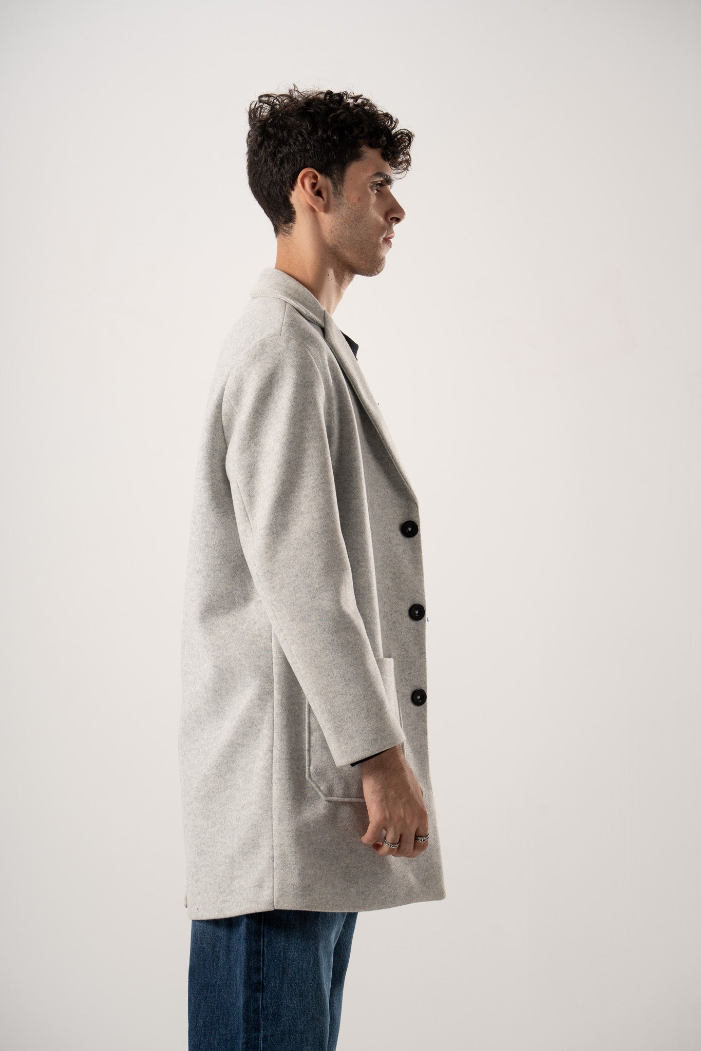 Basic Wool Blend Coat