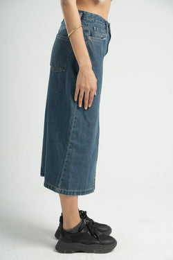 Fitted Denim Skirt