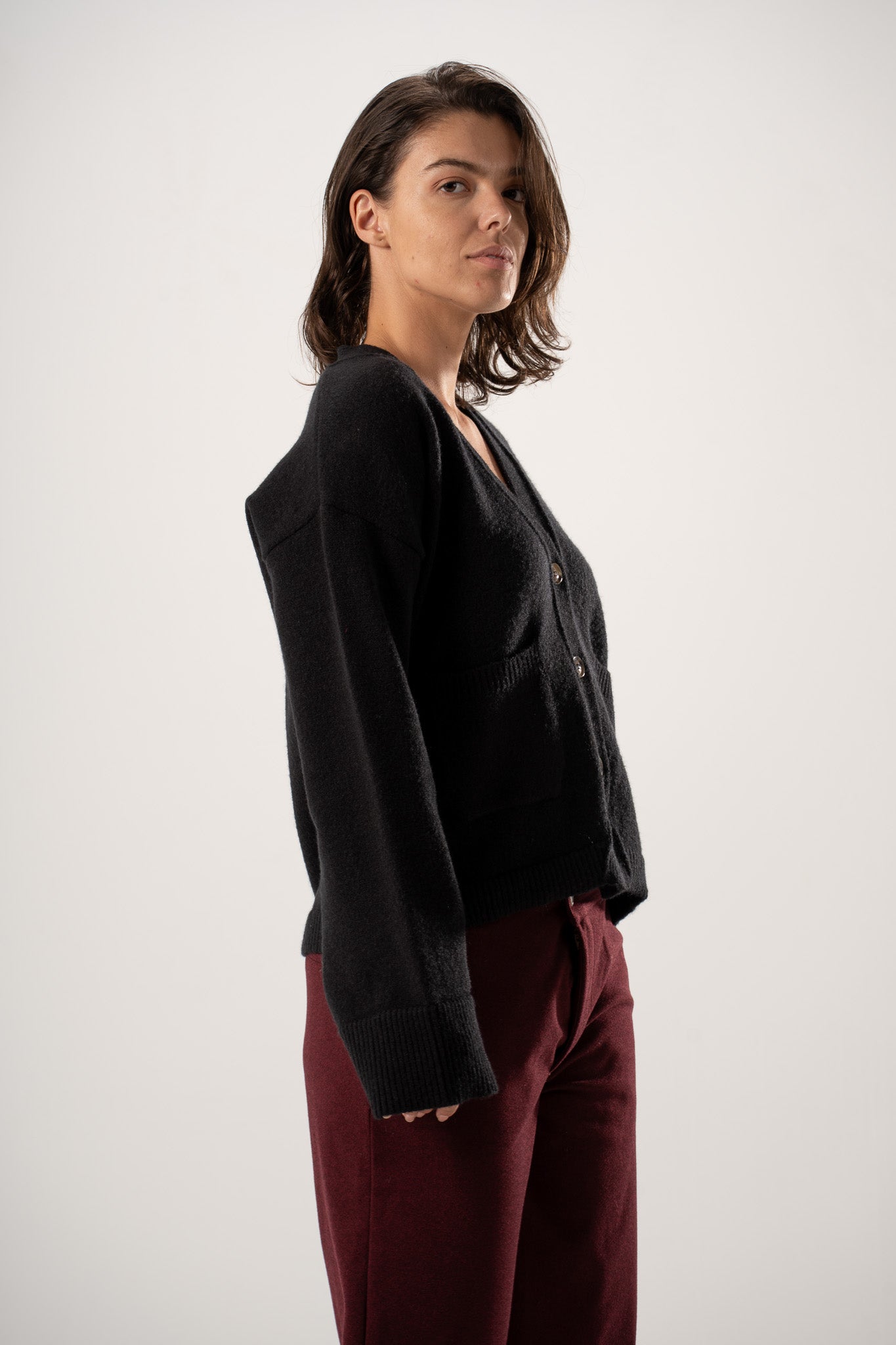 Basic V-Neck Cardigan