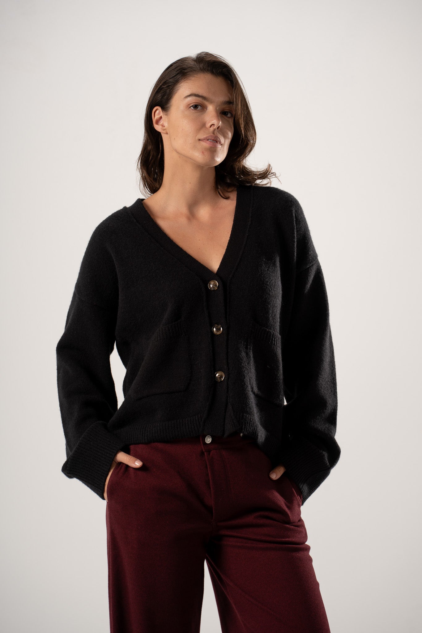 Basic V-Neck Cardigan