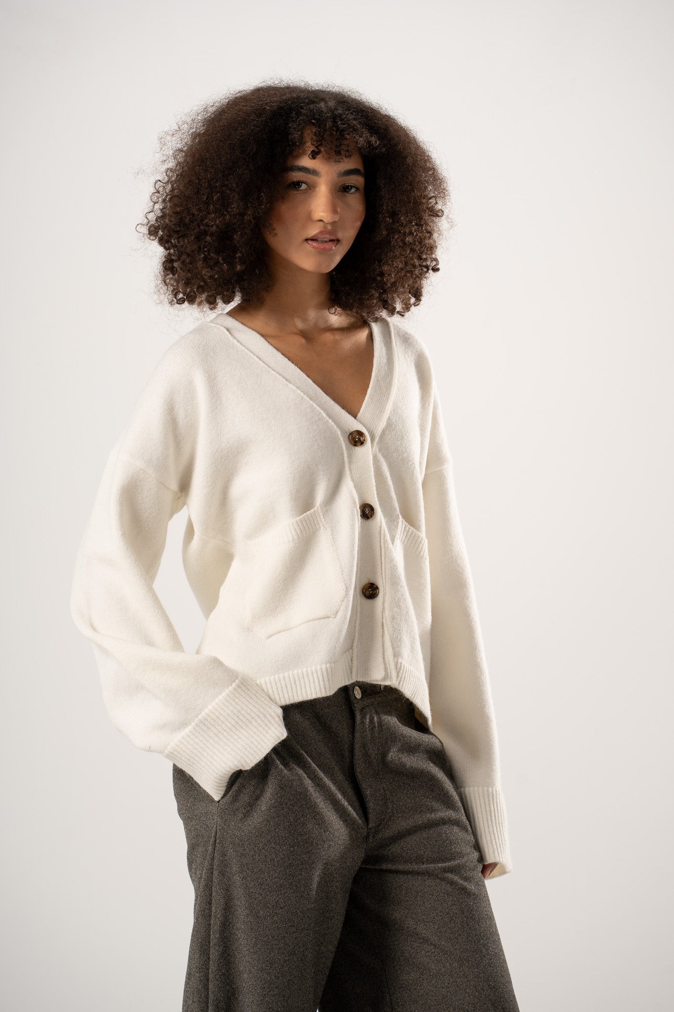 Basic V-Neck Cardigan