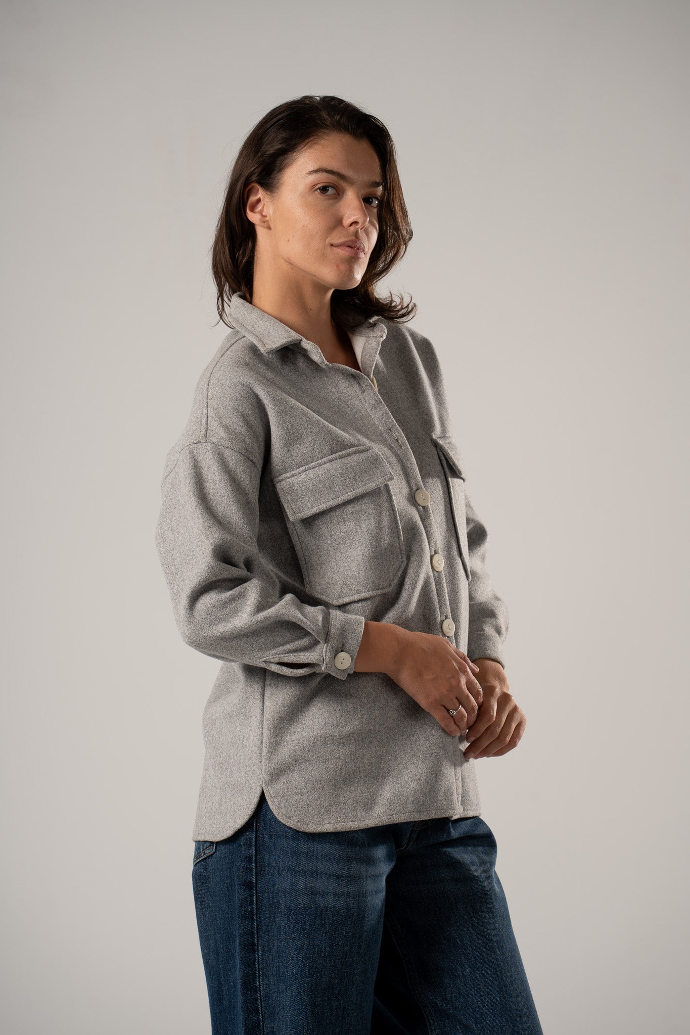 Structured Wool Overshirt