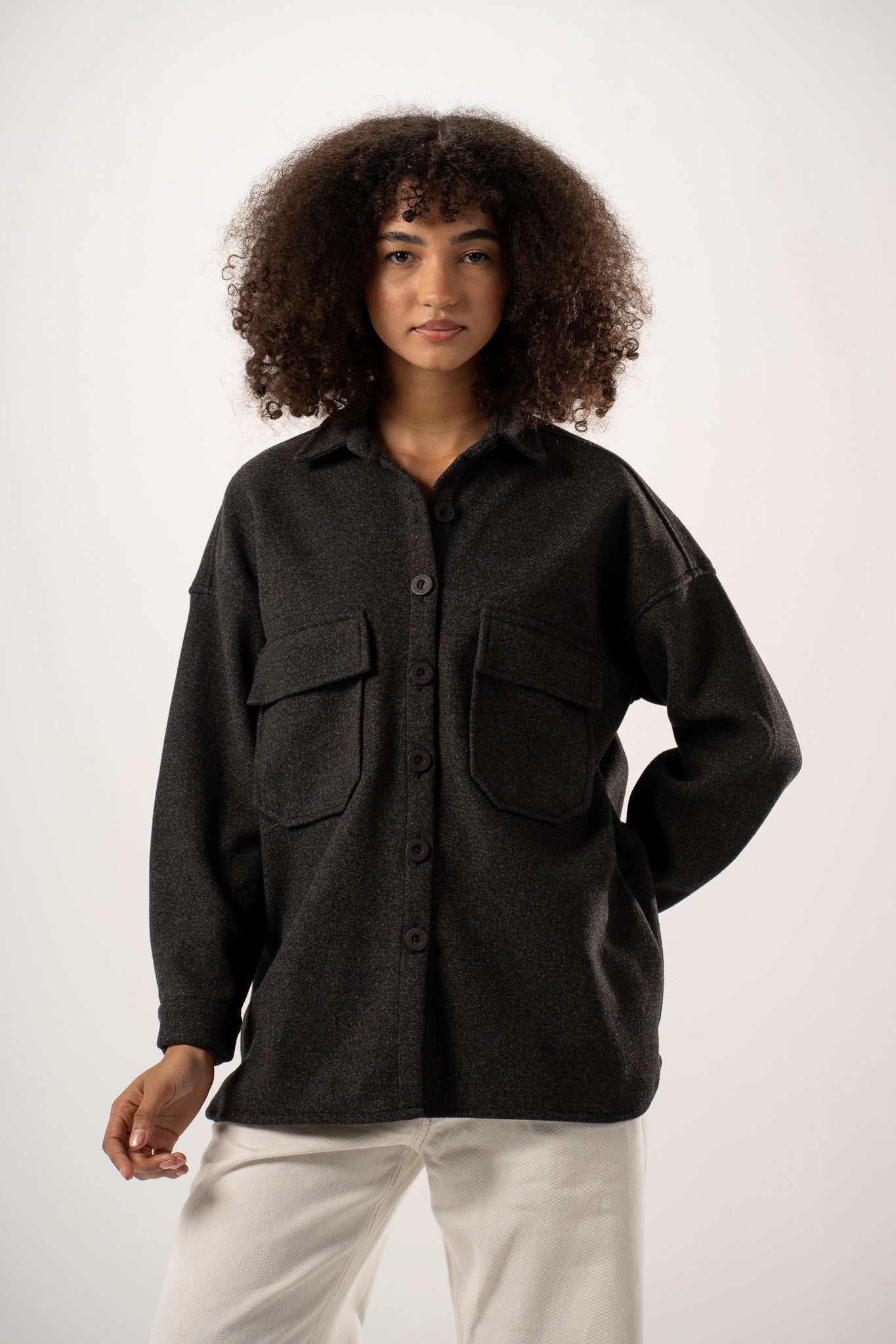 Structured Wool Overshirt
