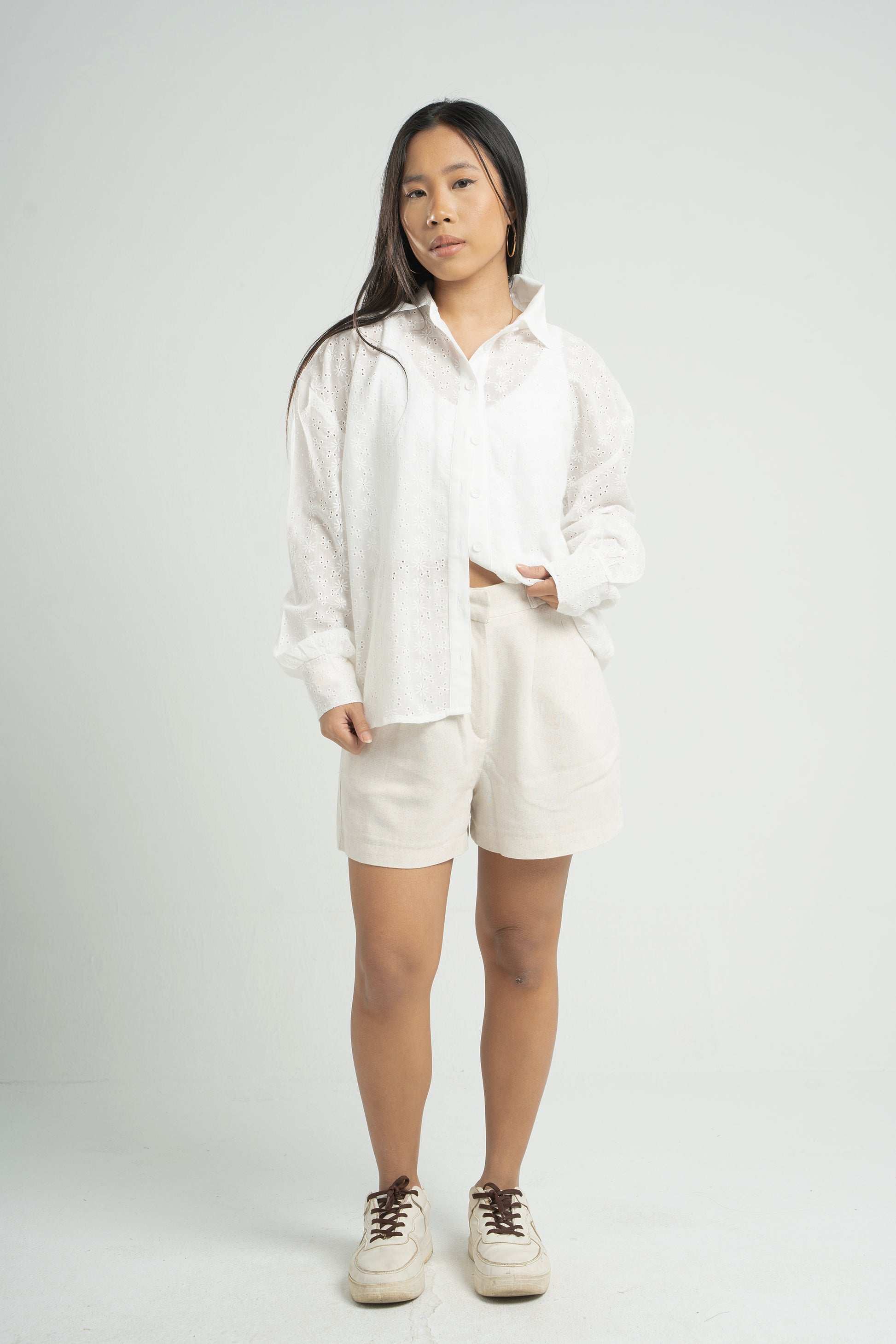 Long Sleeve Anglaise Shirt