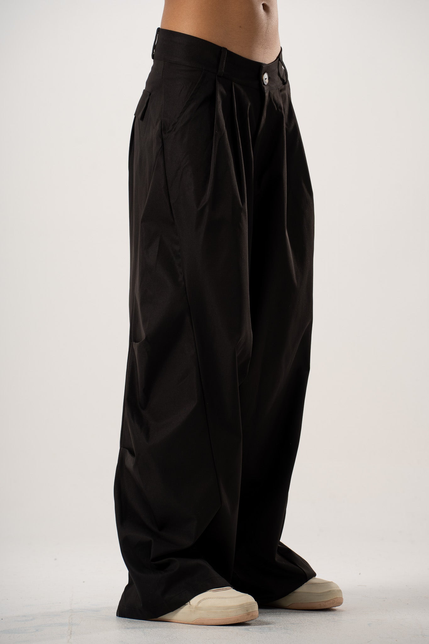 Refined Pleated Pants