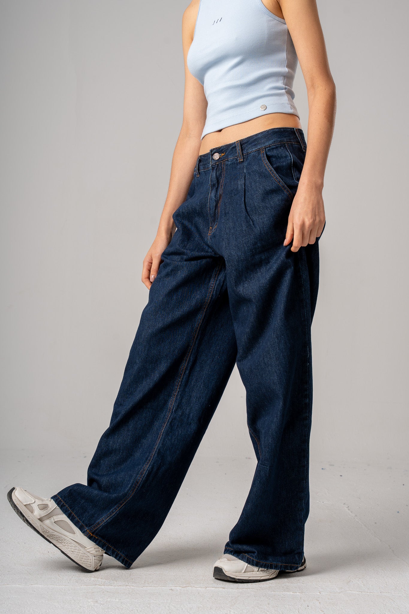Tailored Wide Leg Jeans