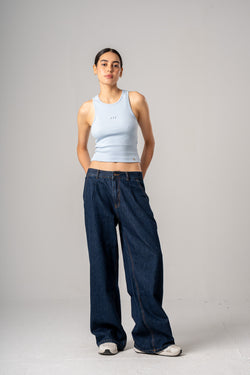 Tailored Wide Leg Jeans