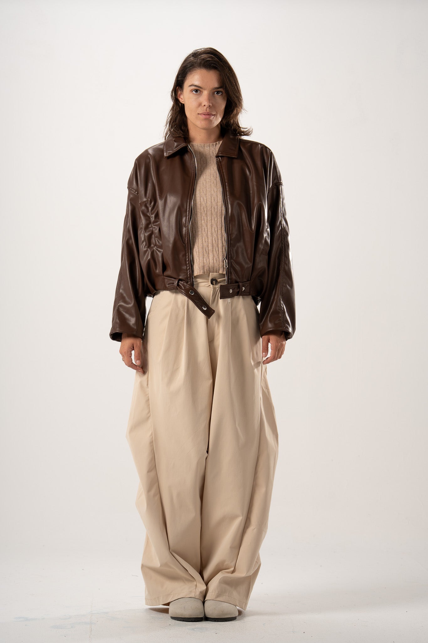 Refined Pleated Pants