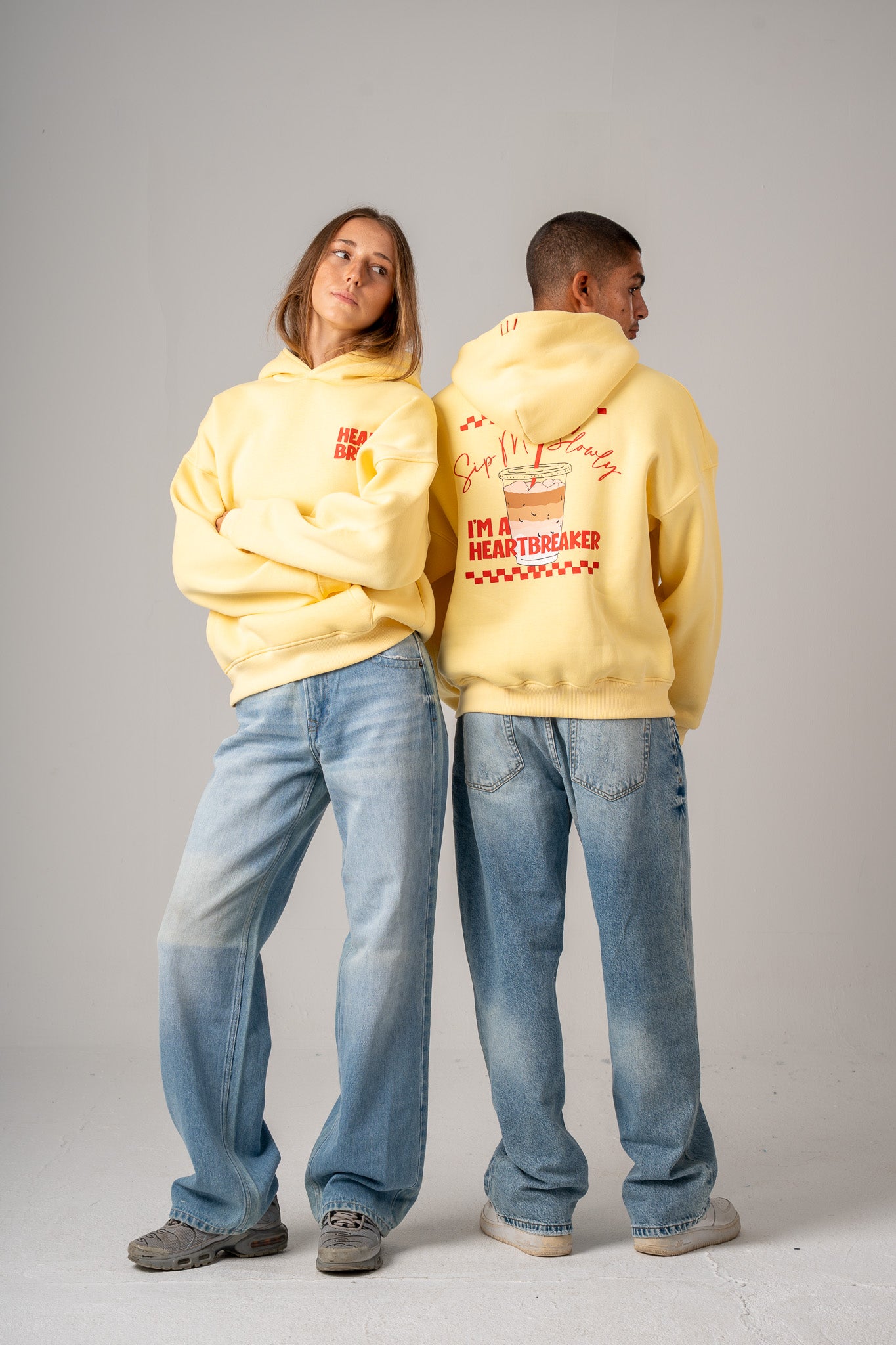 Boxy Printed Hoodie