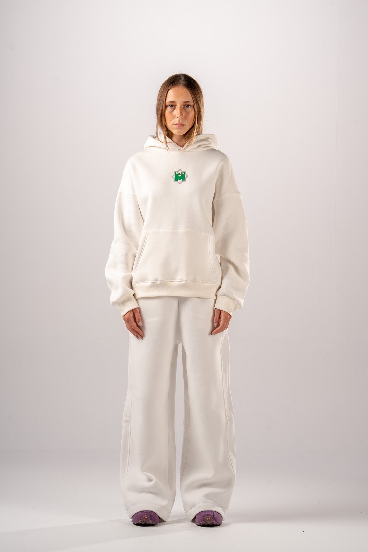 Off White Wide Leg Trousers