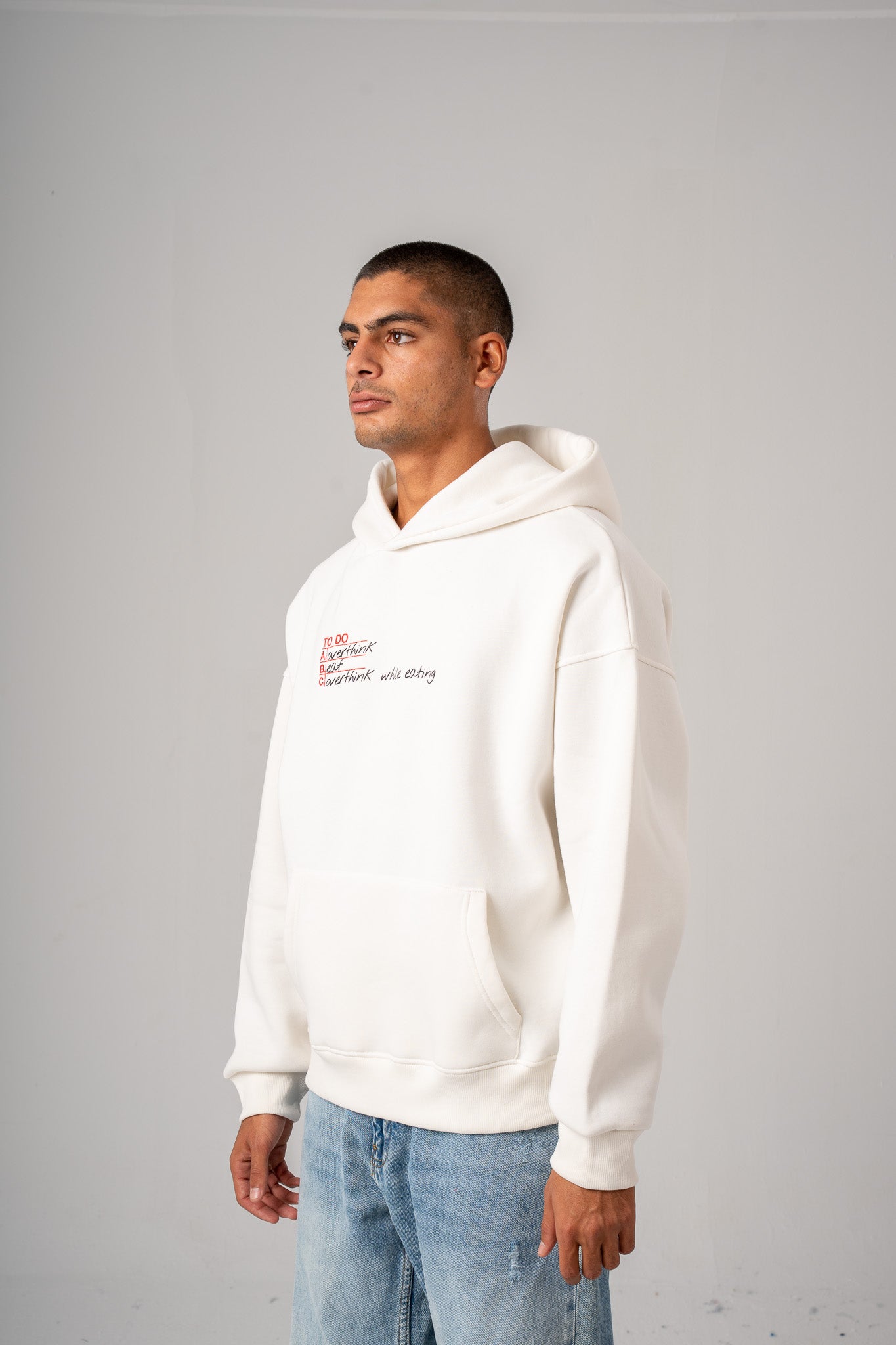 Boxy Printed Hoodie
