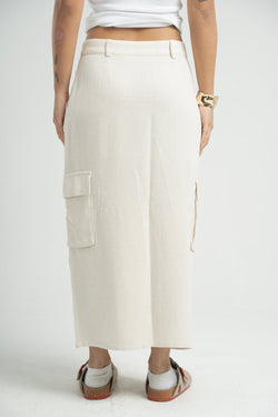 Plain Linen Skirt