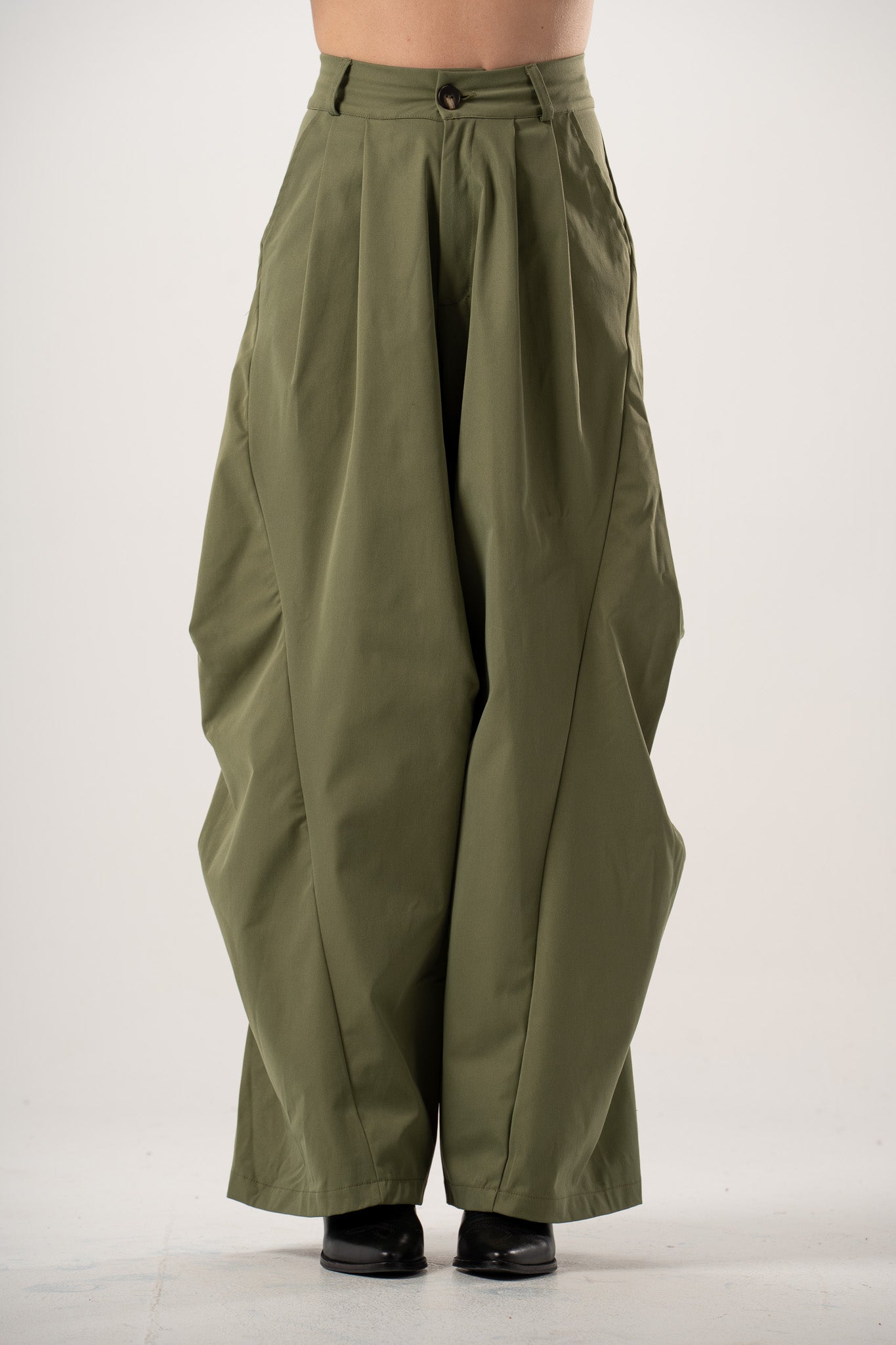 Refined Pleated Pants