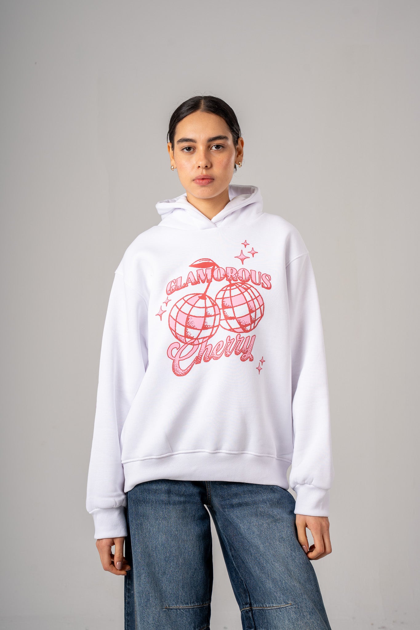 Printed Oversized Hoodie